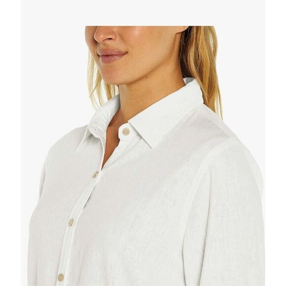 Orvis Woman White Button Down Shirt - Picture 4 of 16